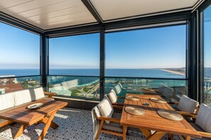 Comfort Apartment, Balcony, Sea View | Dining - Sade Konak (Karaburun)
