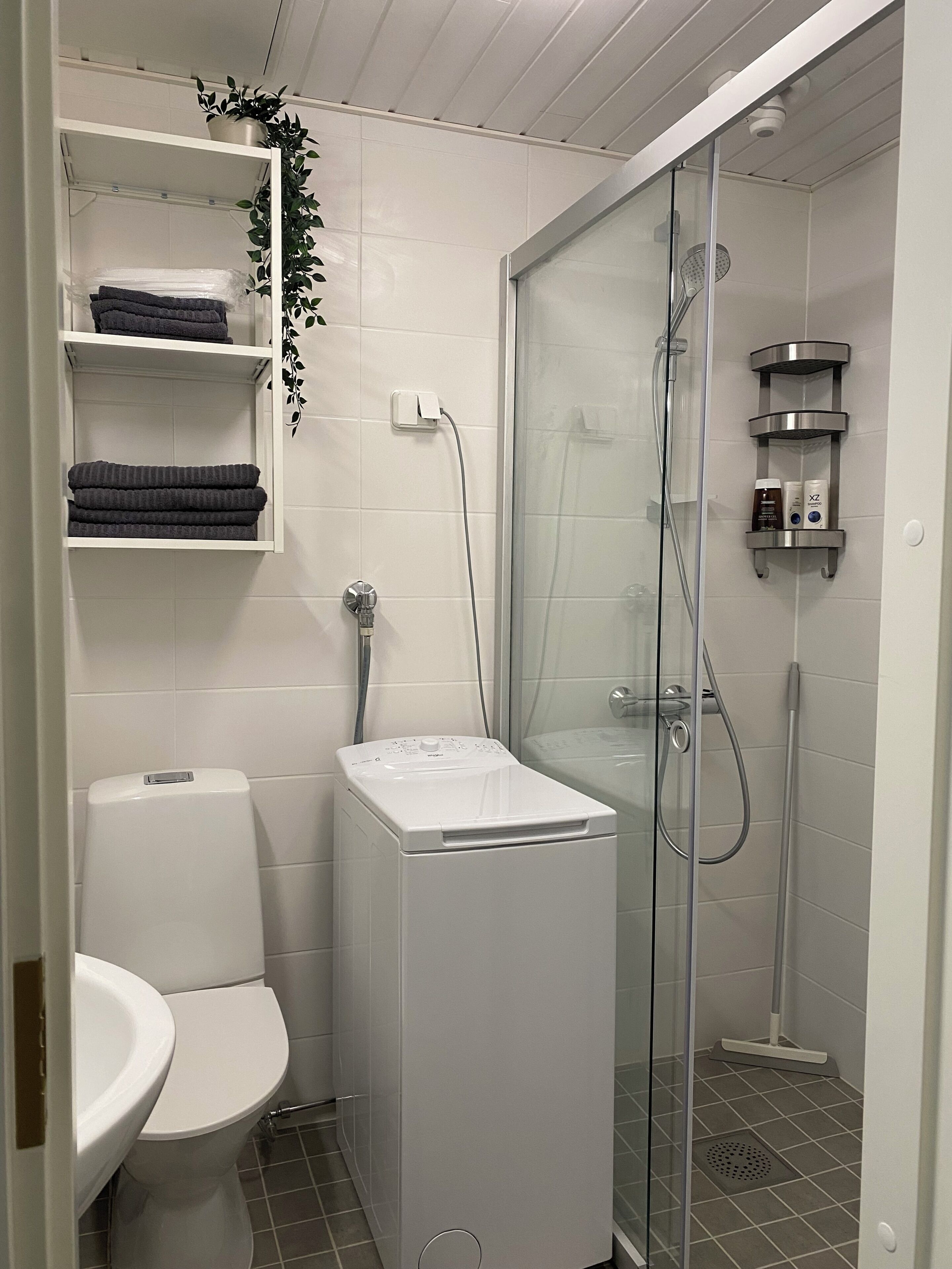 Dusche, Haartrockner, Bidet, Handtücher