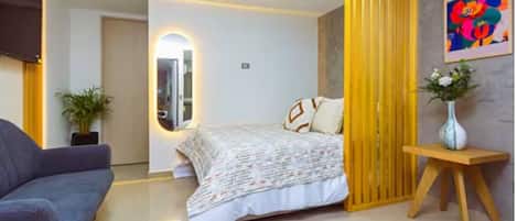 2 chambres, fer et planche Ă repasser, Wi-Fi, literie fournie