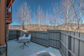 Townhome, Multiple Beds, Hot Tub, Mountain View (A-S-RR60A) | Terrace/patio - Minutes From World Class Ski Resorts, Hot Tub! (Silverthorne)