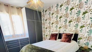 1 habitación, wifi, ropa de cama y acceso para silla de ruedas