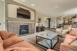 Condo, Multiple Beds, Patio, Mountain View (A-F-FBC101) | Living area - Beautiful Frisco Condo With Lake Views! (Frisco)