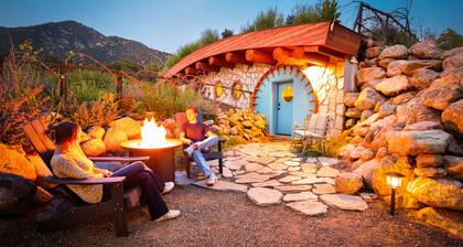 Blue Hobbit Home / Infrared Sauna / Fire Pit