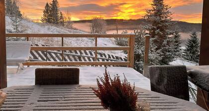 Architect-designed log cabin by Myllavannet