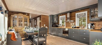 Family cabin with jacuzzi at Tempelseter