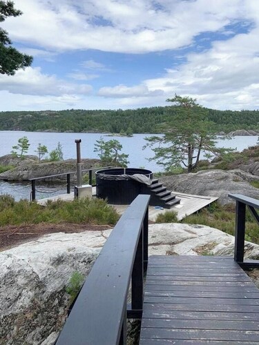 Lovely summer house near Risør with boat