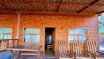 Family Cabin, Pool View | Outdoor dining