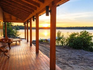 Terrace/patio - Panoramic Bali-Style Retreat on Wequaquet Lake! (Barnstable)