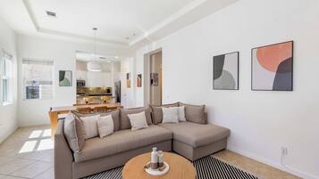 TV, fireplace, offices