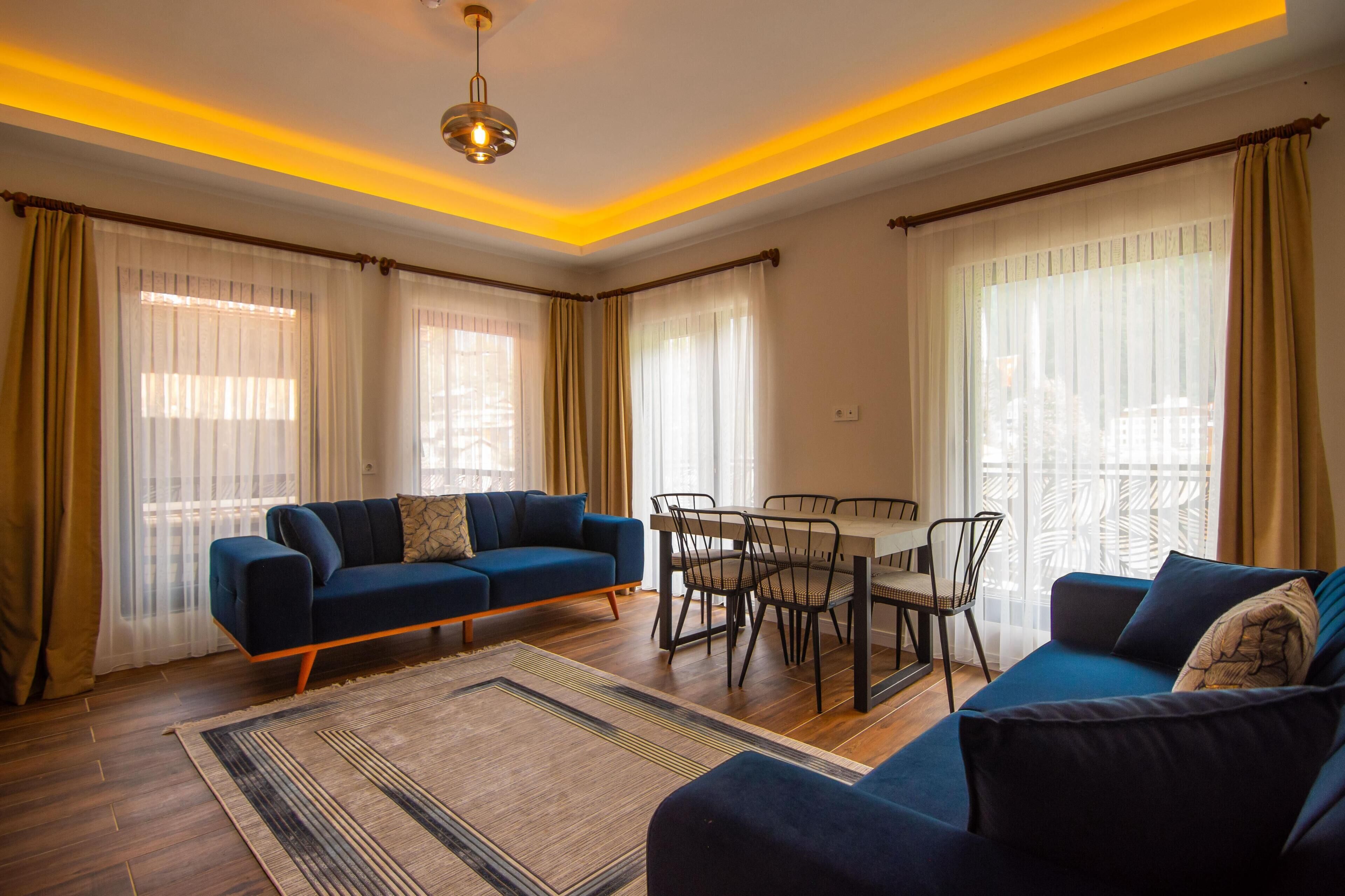Family Condo, Balcony | Living area | Heated floors
