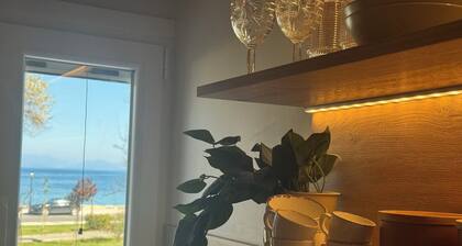 Modern Studio with Stunning Park & Sea View in Corfu Town