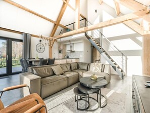 Deluxe Bungalow, 3 Bedrooms | Living room - Thatched Luxury Leisure Farm for 6 People (Baarle-Nassau)