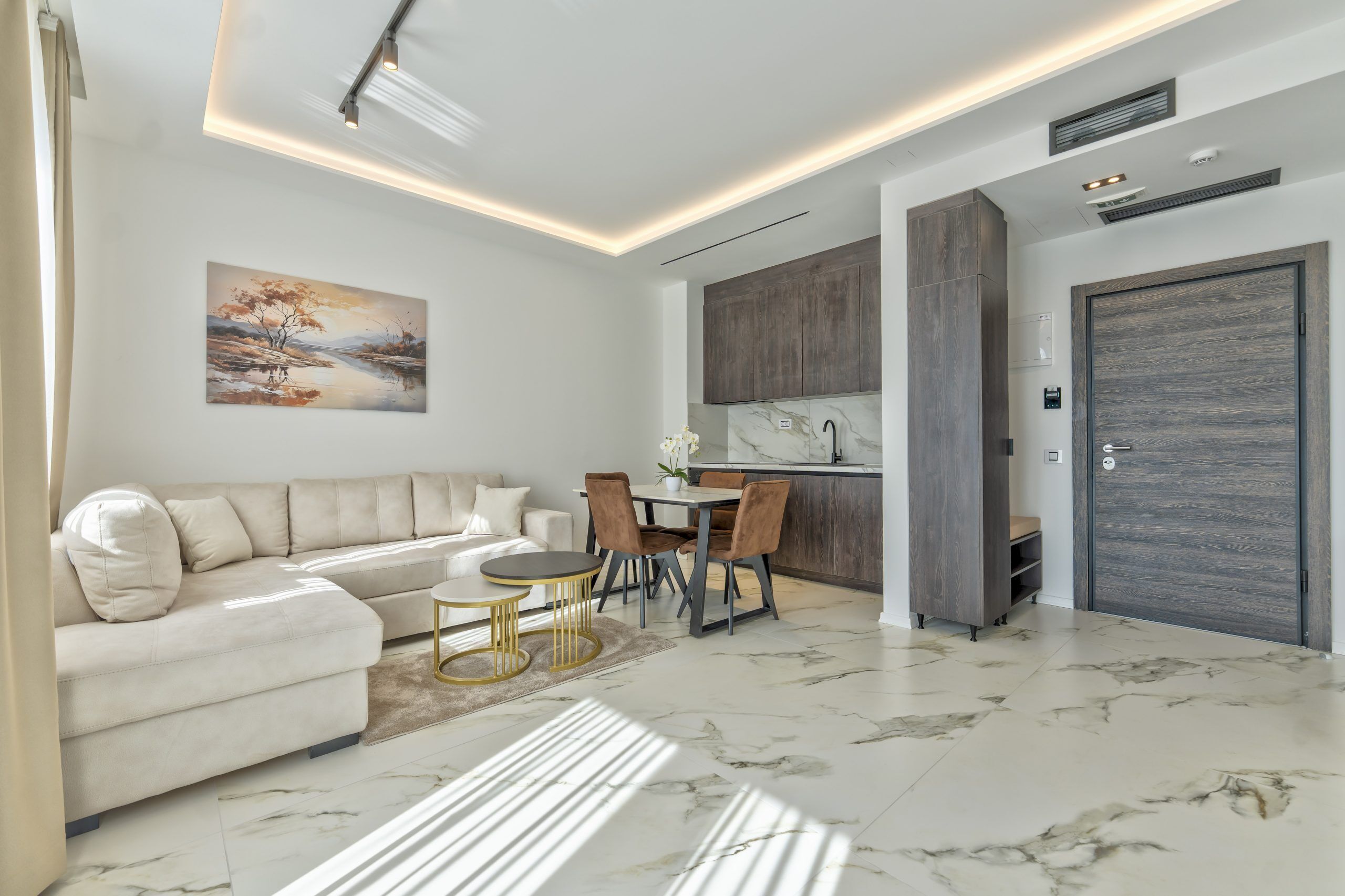 Appartement Classique, vue montagne | Coin séjour