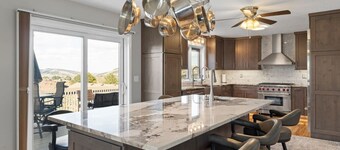 Heated pool, views, chef`s kitchen, 3 levels