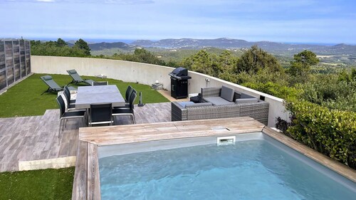 Appartement Pascialella, 7 pers, piscine chauffée, vue mer