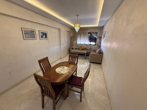 Interior - Nour 5 Modern Apartment with Pool & Parking Near Train Station Central Marrakech (Marrakesh)