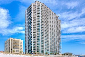 Exterior - The Oasis 1709 | Beachfront | Lazy River | Gift Shop | My Beach Getaways (Orange Beach)