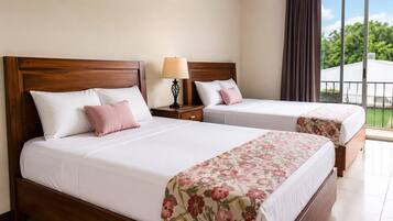 In-room safe, laptop workspace, blackout curtains, free WiFi