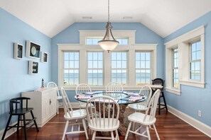Dining - Lone Cedar II: Soundfront, Amazing Sunset Views, Private Pool (Nags Head)
