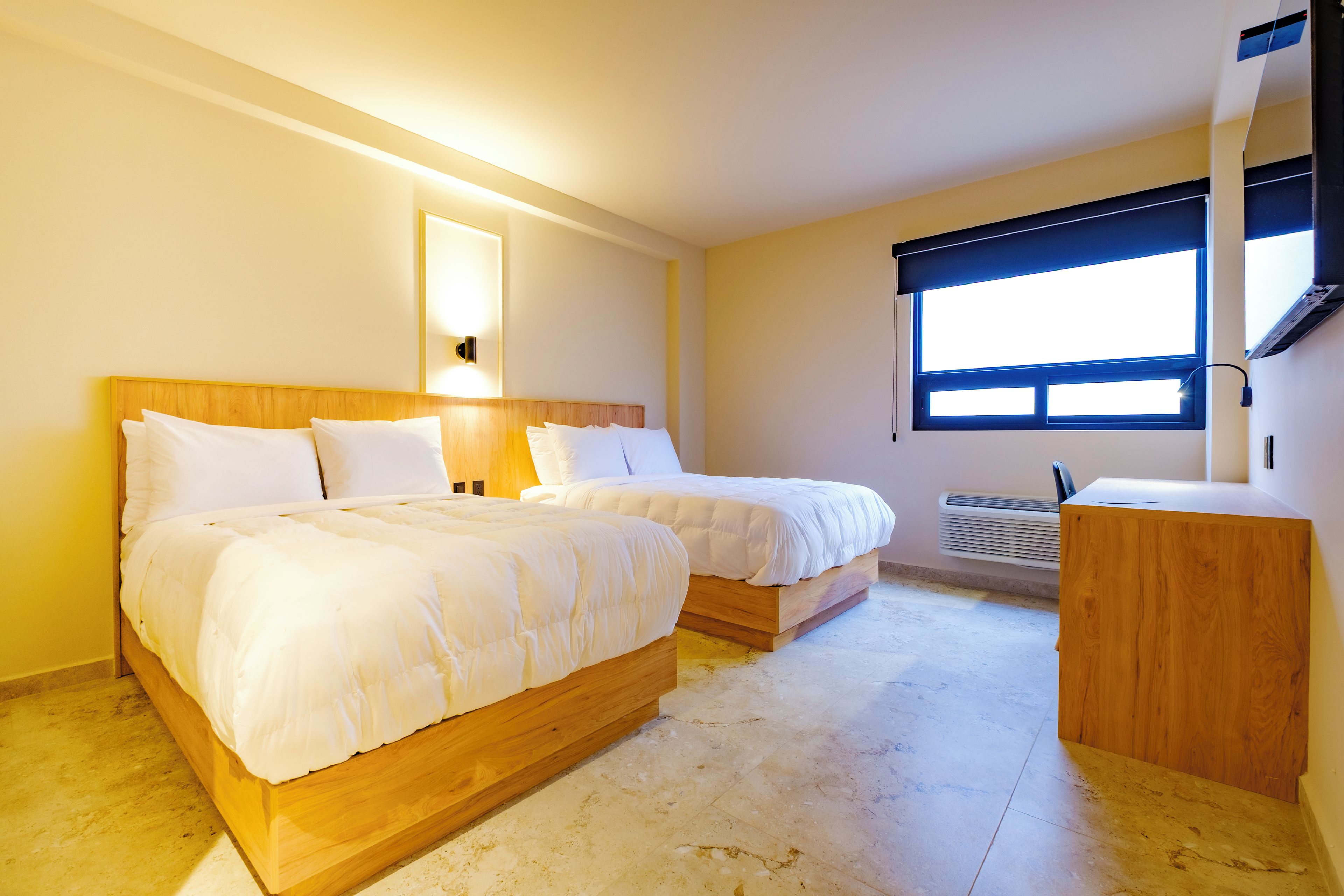 Select Comfort beds, in-room safe, desk, laptop workspace