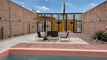 Alberca al aire libre por temporada