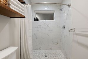 Hair dryer, towels