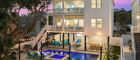 A heated pool