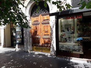 Blick von der Unterkunft