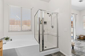 Hair dryer, towels, soap, toilet paper - Desert Fun Retreat with Mini Golf Pool & Hot Tub
New Listing Enjoy special price (Desert Hot Springs)