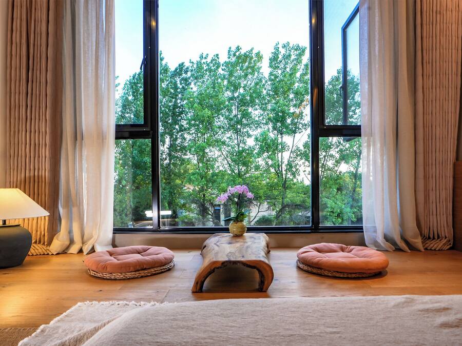 Habitación sénior doble | Zona de estar