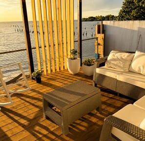 Terrace/patio - Self check-in with lockbox, beach view
Park for free, This villa is for family. (Cabo Rojo)