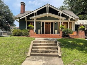Exterior - Pristine Craftsman 1900s Bungalow w Pool & Hot Tub (Savannah)