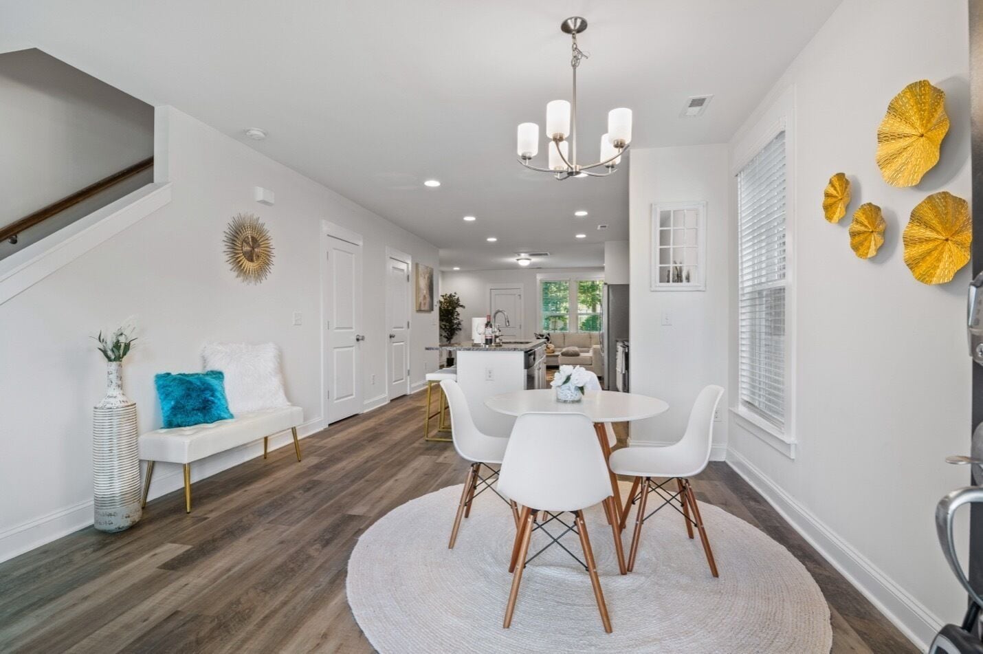 Dining. Morden 3BR townhome near uptown CLT+Private Backyard