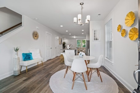 Dining. Morden 3BR townhome near uptown CLT+Private Backyard
