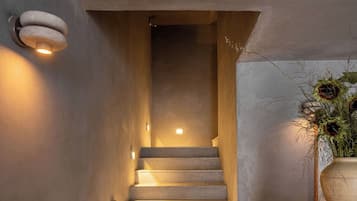 Studio Luxe, vue jardin | Coin séjour | TV connectée de 50 pouces avec chaînes numériques
