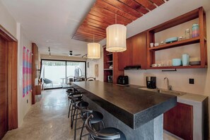 Fridge, microwave, stovetop, coffee/tea maker - Talulah Living 2BR Tulum Apt & Private Pool (Tulum)