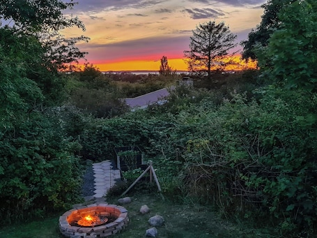 Property grounds. Holiday home with fjord views near Karrebæksminde
