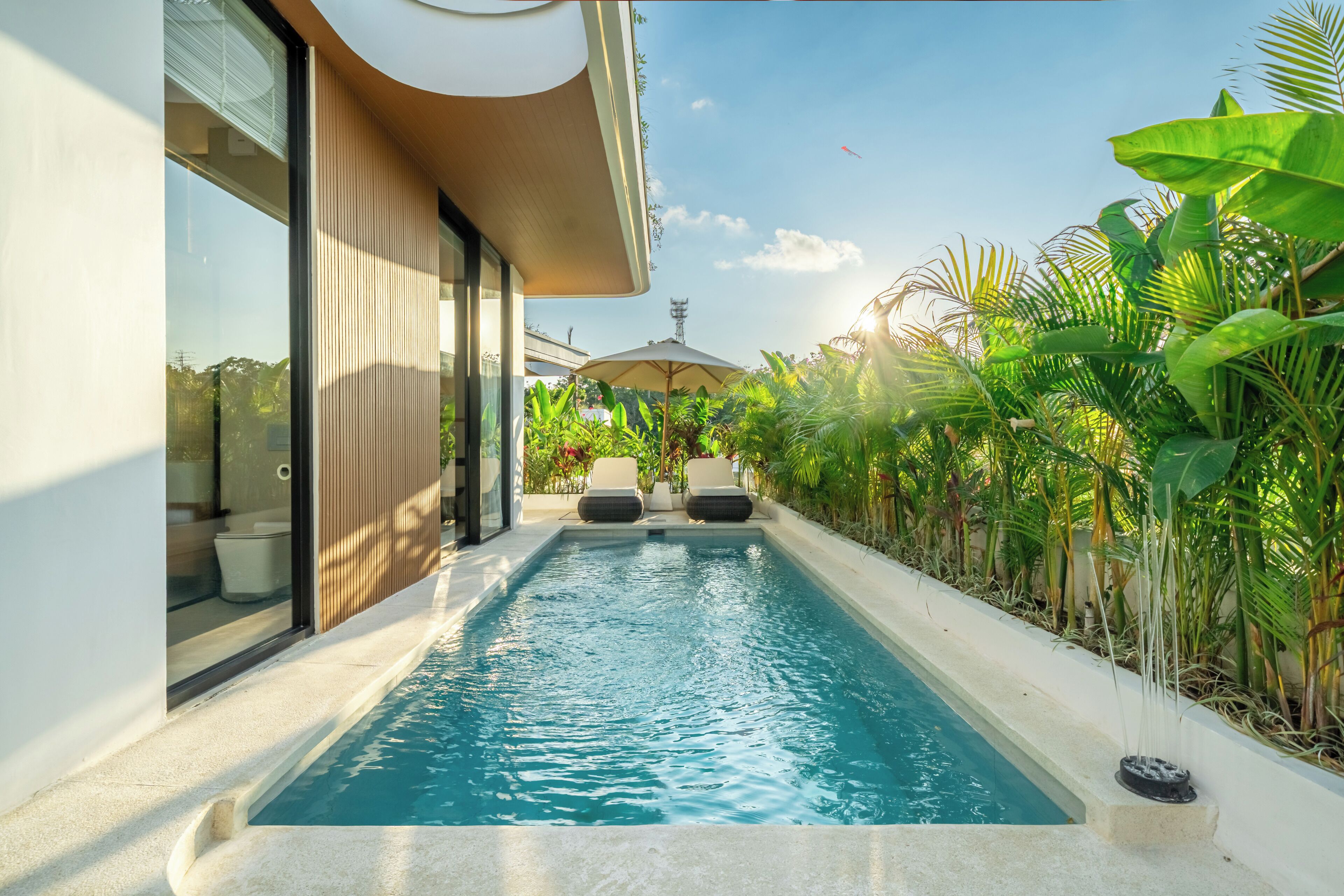 Vila Mewah, 3 kamar tidur, pemandangan kolam renang | Kolam renang | Kolam renang outdoor