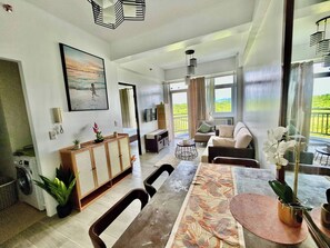 Apartment, 1 Bedroom, Accessible, Patio | Living room - Serene 1-bedroom Apartment in Boracay With Pool Access (Boracay Island)