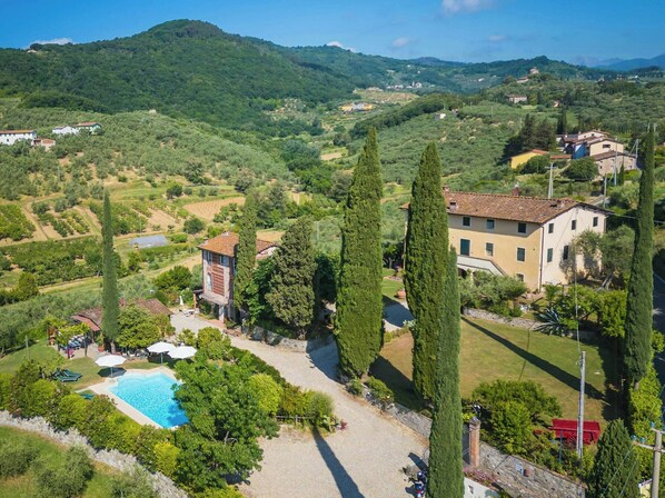 Pool - Hillside apartment with pool and view near Lucca (San Lorenzo di Moriano)