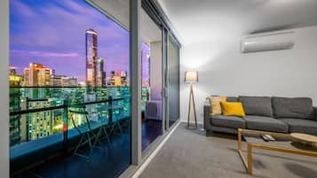 Classic Apartment, Balcony | Living area | Smart TV