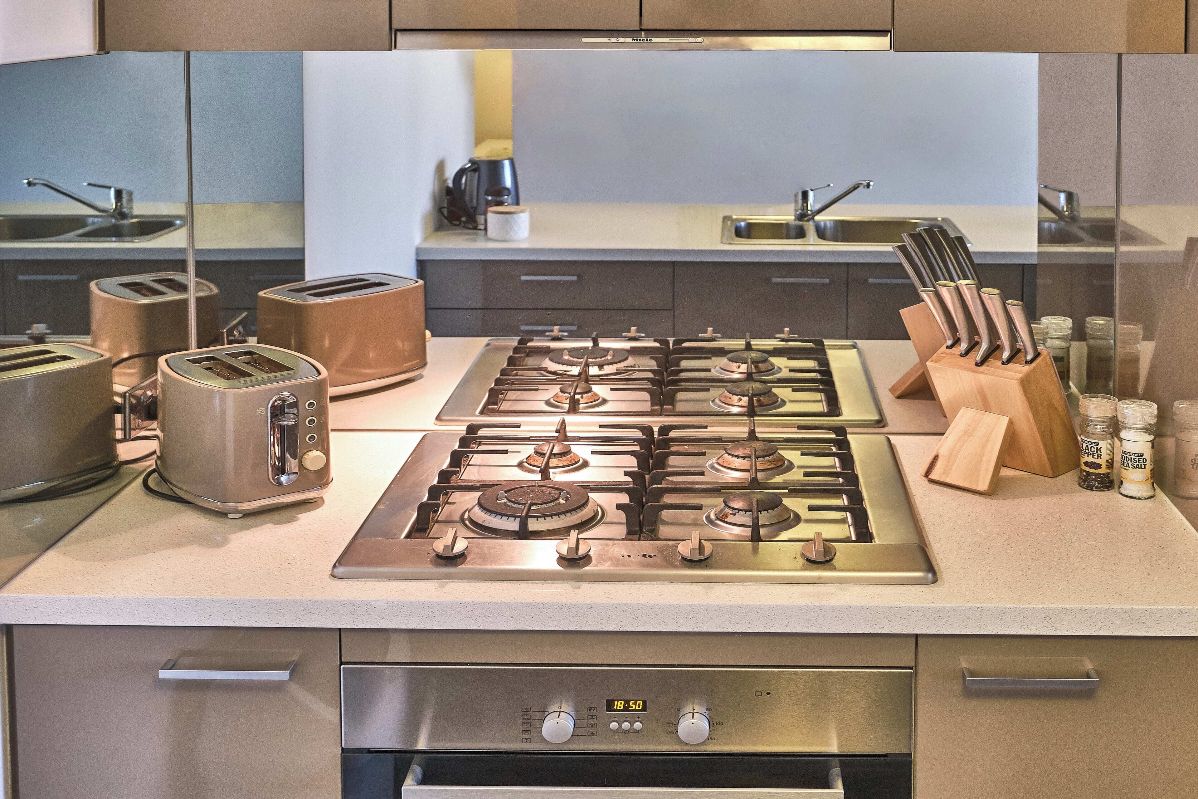Classic Apartment, Balcony | Private kitchen | Espresso maker, coffee/tea maker, electric kettle