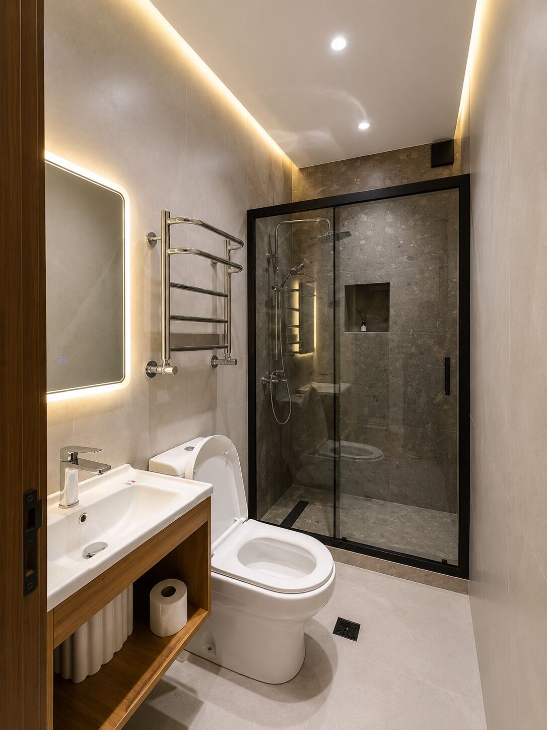 Standard Double Room | Bathroom | Hair dryer, towels, soap, shampoo