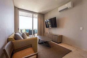 Apartment, Meerblick | Wohnbereich