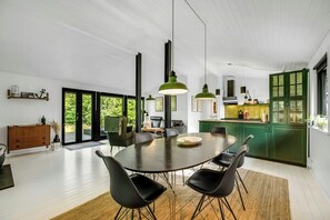 Dining - Summer house in Houstrup with scenic views (Nørre Nebel)