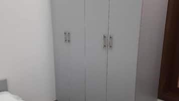 Desk, laptop workspace, iron/ironing board, wheelchair access