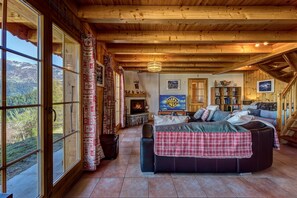 Living-dining room - Chalet Les 3 Bouquetins - La Tzoumaz, 4 Vallees (La Tzoumaz)