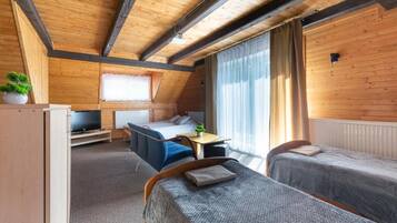 Deluxe Quadruple Room, Balcony, Mountain View | Free WiFi