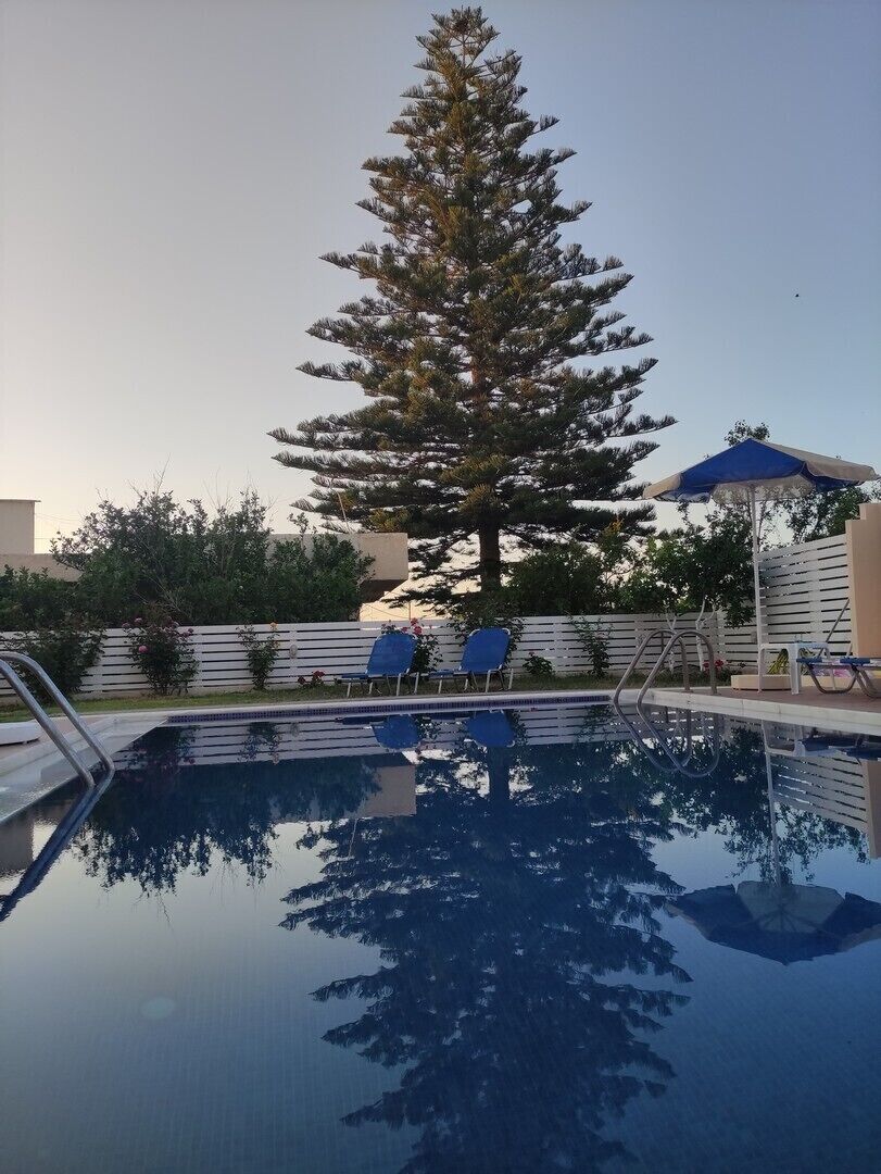 Seasonal outdoor pool, open 8:00 AM to midnight, pool umbrellas
