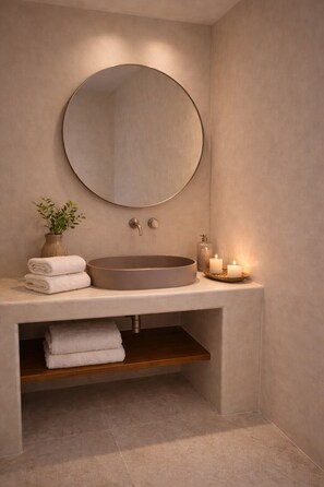 Dusche, Regendusche, kostenlose Toilettenartikel, Haartrockner